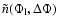 $\tilde{n}(\Phi_{\rm l},\Delta\Phi)$