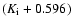 $(K_{\rm i} + 0.596)$