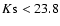 $K{\rm s} <23.8$