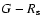 $G-R_{\rm s}$