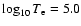$\log_{10}T_{\rm e}=5.0$