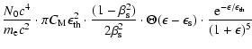 $\displaystyle \frac{N_0 c^{4}}{m_{\rm e} c^{2}} \cdot
\pi C_{\rm M} \epsilon_{\...
..._{\rm s}) \cdot
\frac{{\rm e}^{-\epsilon /\epsilon_{\rm th}}}{(1+\epsilon)^{5}}$
