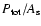 $P_{\rm tot}/A_{\rm s}$