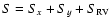 $S = S_{x} + S_{y} + S_{\rm RV}$