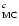 $^{c}_{\rm MC}$