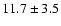 $11.7 \pm 3.5$