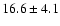 $16.6 \pm 4.1$