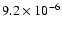 $9.2\times 10^{-6}$