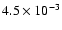 $4.5\times 10^{-3}$