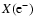 $X({\rm e}^-)$