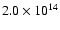 $2.0\times 10^{14}$