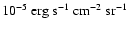 ${\rm 10^{-5}~erg~s^{-1}~cm^{-2}~sr^{-1}}$