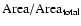 ${\rm Area/Area_{\rm total}}$