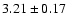 $3.21\pm 0.17$