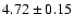 $4.72\pm 0.15$