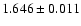 $1.646 \pm 0.011$