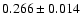 $0.266 \pm 0.014$