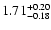 $\rm 1.71^{+0.20}_{-0.18}$