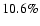 $10.6\%$