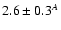 $2.6\pm0.3^A$