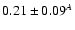 $0.21\pm0.09^A$