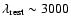 $\rm\lambda _{\rm rest}\sim 3000$
