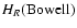 $H_{R}({\rm Bowell})$