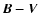 $\vec{B-V}$