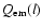 $Q_{{\rm em}}(l)$