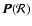$\vec{P}(\mathcal{R})$