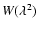 $W(\lambda^2)$