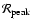 $\mathcal{R}_{{\rm peak}}$