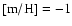 ${\rm
[m/H]=-1}$