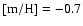 ${\rm [m/H]=-0.7}$