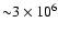${\sim}3\times10^6$