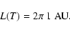 \begin{displaymath}L(T) = 2 \pi ~ 1~ {\rm AU} .
\end{displaymath}