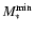 $M^{\rm min}_*$