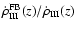 $\dot{\rho}^{\rm FB}_{\rm III}(z)/\dot{\rho}_{\rm III}(z)$
