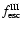 $f_{\rm esc}^{\rm III}$