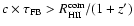 $c\times \tau_{\rm FB}>R^{\rm com}_{\rm HII}/(1+z')$