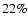 $22\%$
