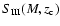 $S_{\rm III}(M,z_{\rm c})$