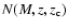 $N(M,z,z_{\rm c})$