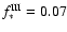 $f_*^{\rm III}=0.07$