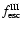 $f^{\rm {III}}_{\rm esc}$