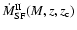 $\dot{M}_{\rm SF}^{\rm II}(M,z,z_{\rm c})$