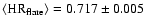 $\langle {\rm HR}_{{\rm flare}}\rangle=0.717\pm0.005$