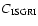 $C_{{\rm ISGRI}}$