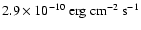 $2.9\times10^{-10}\ {\rm erg}~{\rm cm}^{-2}~{\rm s}^{-1}$
