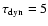 $\tau _{{\rm dyn}} =5$